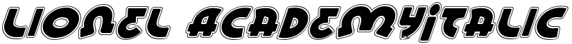 Lionel AcademyItalic font