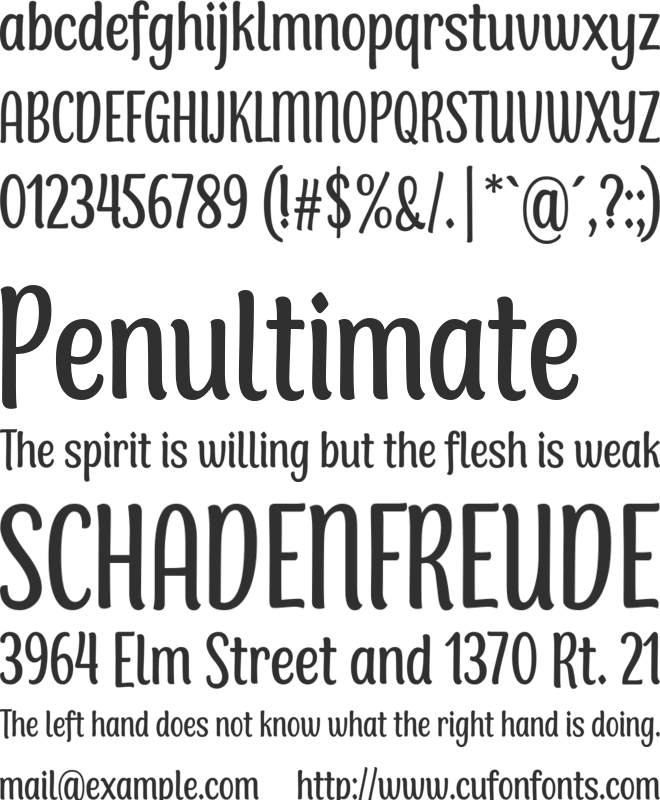 Anticed font preview
