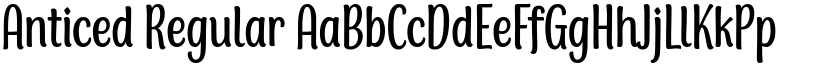 Anticed Regular font