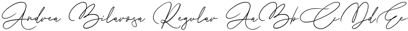 Andrea Bilarosa Regular font