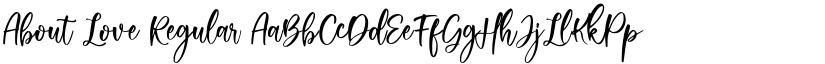 About Love Regular font