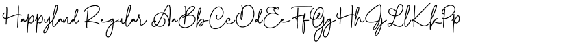 Happyland Regular font