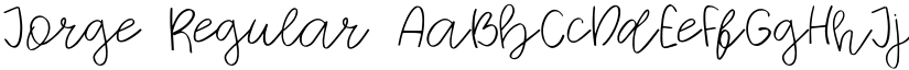 Jorge Regular font