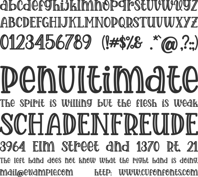 Choco Cookies font preview
