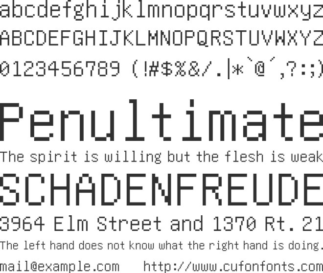 Colombo font preview