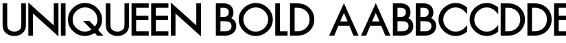 Uniqueen Bold font