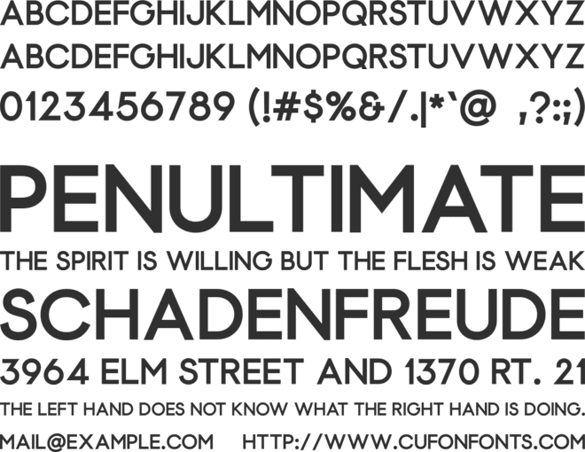 Gabriely font preview