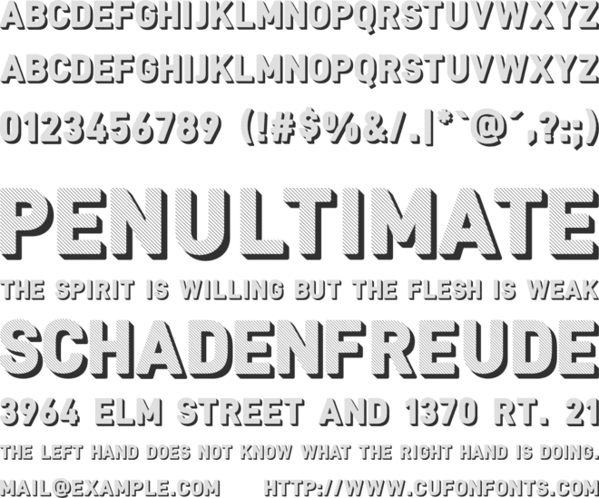 Red Hook font preview