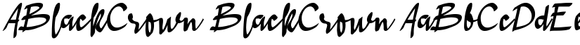 ABlackCrown BlackCrown font