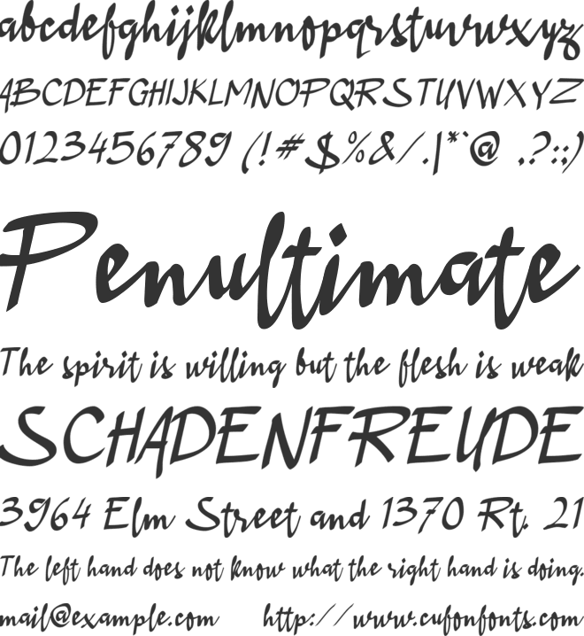 ABlackCrown font preview