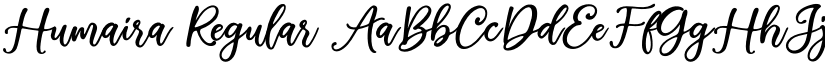 Humaira Regular font