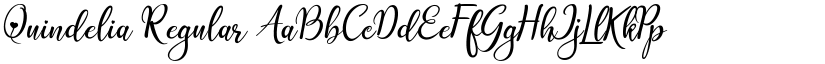 Quindelia Regular font