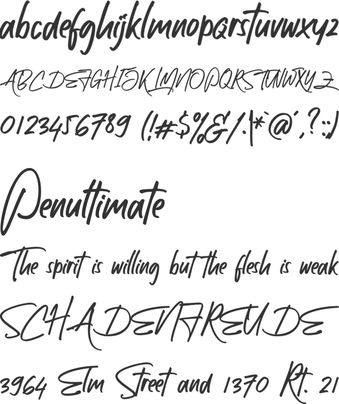 Brotherhood font preview