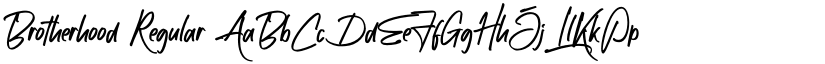 Brotherhood Regular font