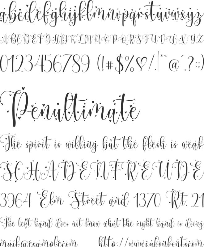 Mother Tongue - Personal Use font preview