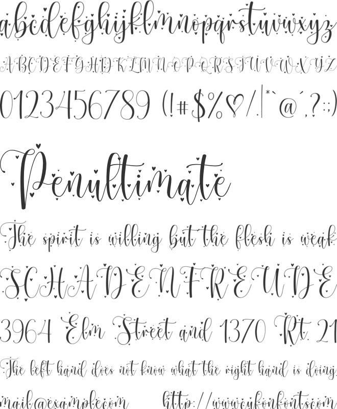 Mother Tongue - Personal Use font preview