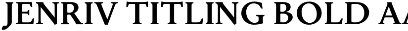Jenriv Titling Bold font