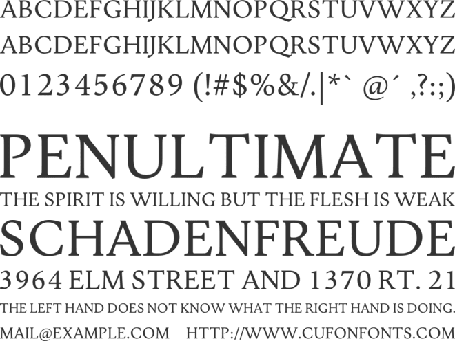 Jenriv Titling font preview