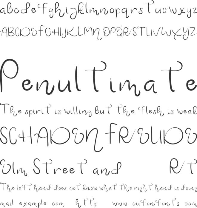 Ashelynn Sweet Demo font preview