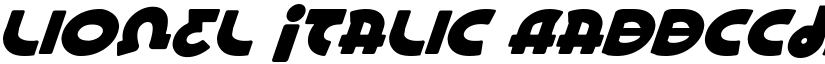 Lionel Italic font