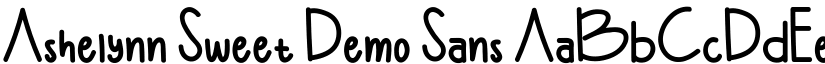 Ashelynn Sweet Demo Sans font