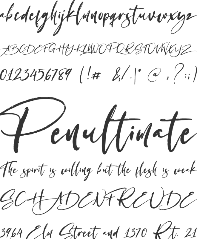 Antariksa font preview
