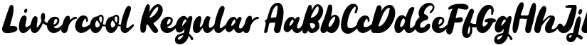 Livercool Regular font