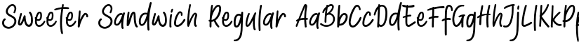 Sweeter Sandwich font download