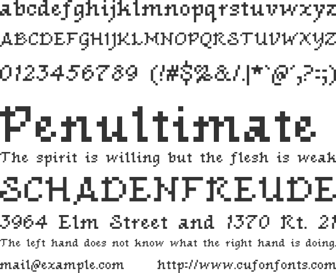 Piacevoli font preview