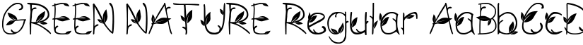 GREEN NATURE font download