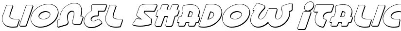 Lionel Shadow Italic font