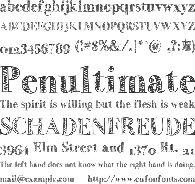 LittleBird font preview