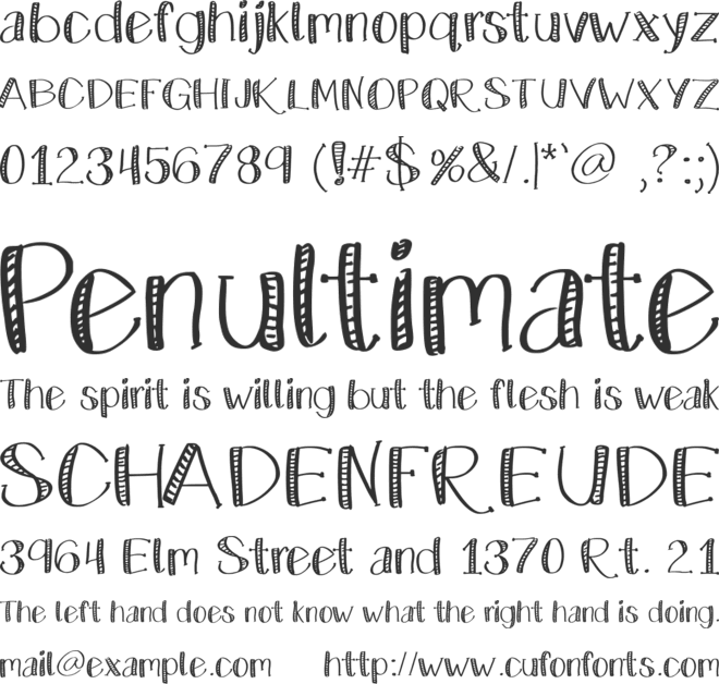 KateCelebration font preview