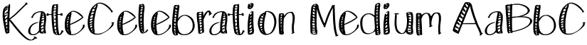KateCelebration Medium font