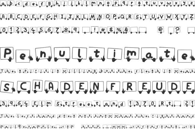 Play Sign font preview