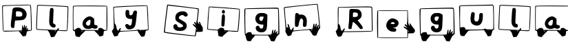 Play Sign Regular font