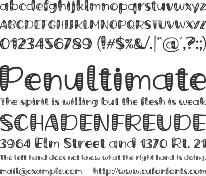 Grande October Four font preview