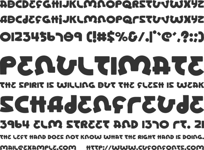 Lionel font preview
