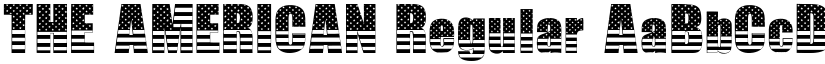 THE AMERICAN Regular font