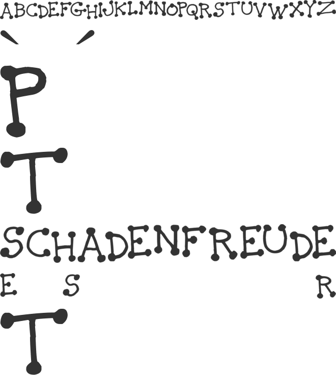 The Idiot font preview