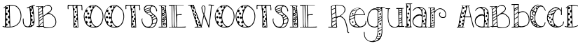 DJB TOOTSIEWOOTSIE Regular font