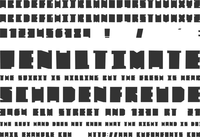 Fat Bross font preview