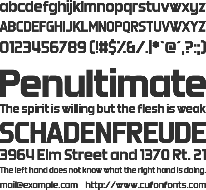 Doubleplus font preview