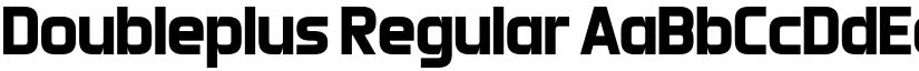 Doubleplus Regular font