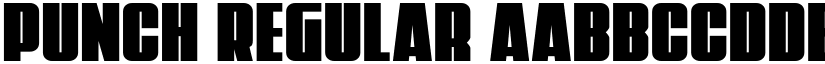 Punch Regular font