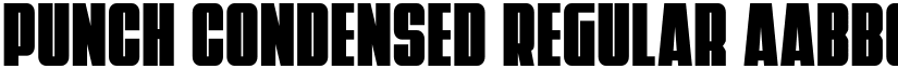 Punch Condensed Regular font