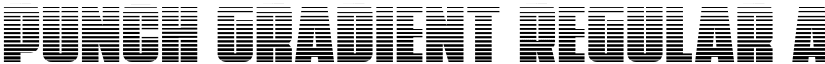 Punch Gradient Regular font