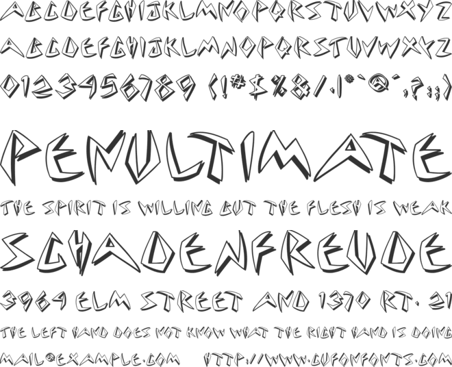 Cuneate font preview