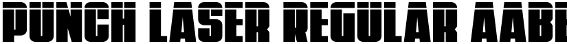Punch Laser Regular font