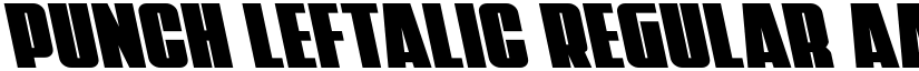 Punch Leftalic Regular font